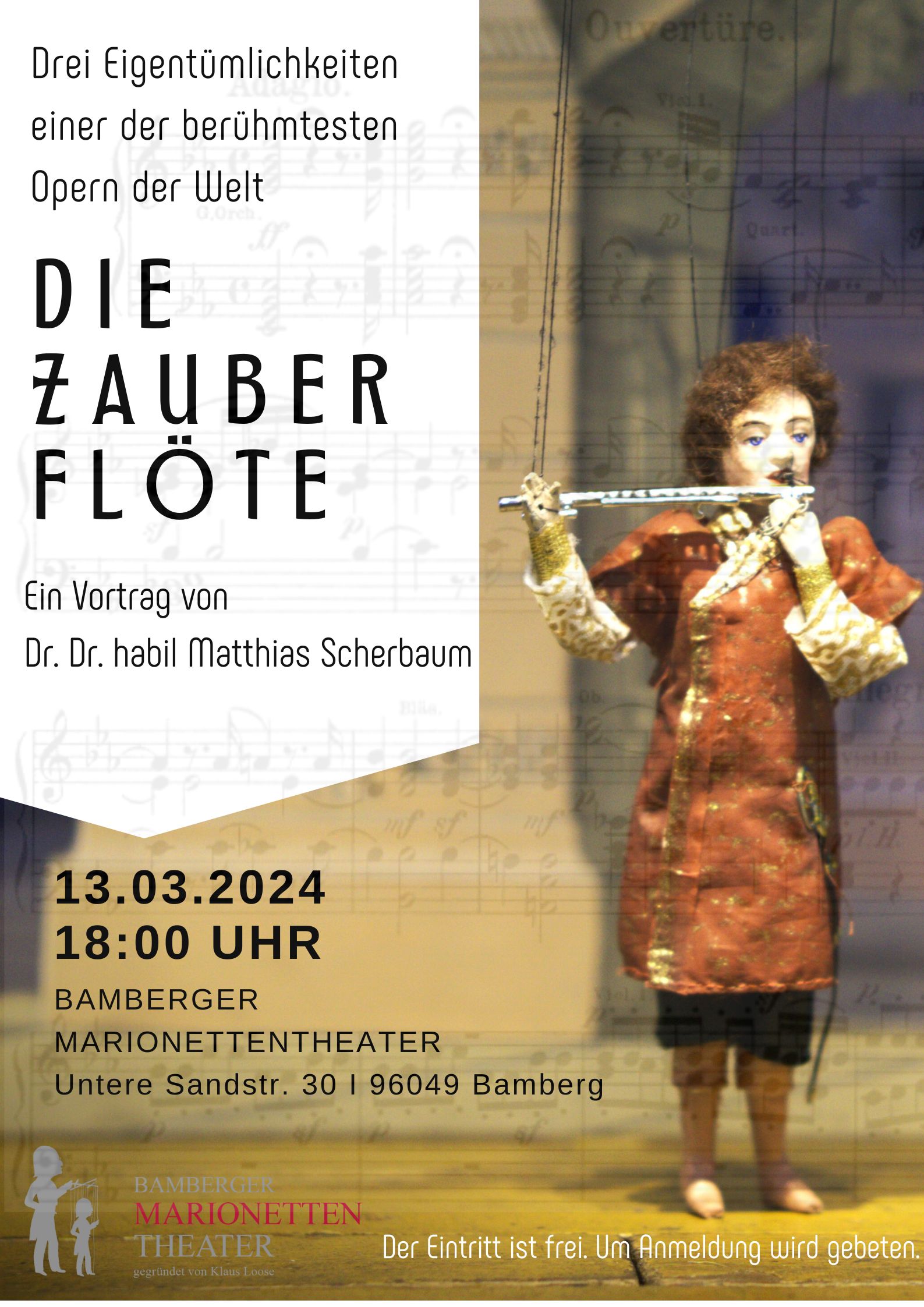 Vortragsreihe: Wolfgang Amadeus Mozart: Die Zauberflöte